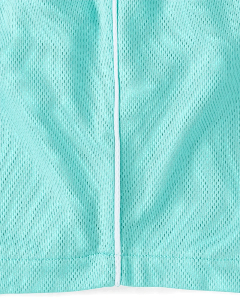 Baby And Toddler Boys Quick Dry Side Stripe Mesh Active Shorts