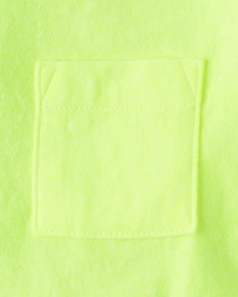 Baby And Toddler Marled Pocket Tee