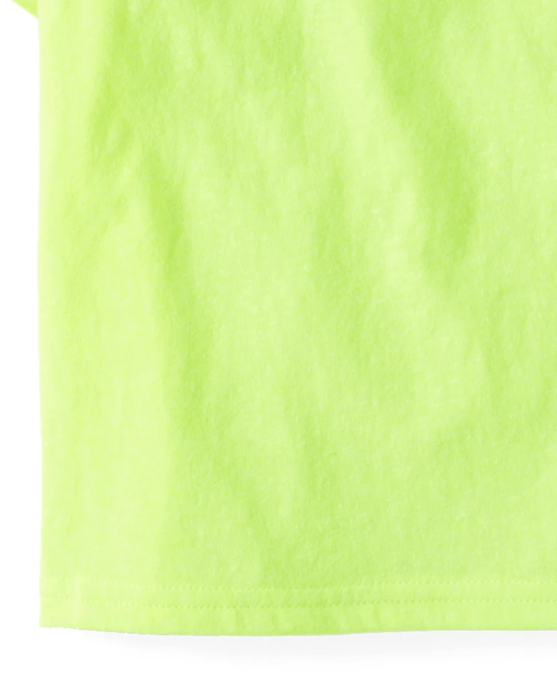 T-shirt à poche chiné pour bébés et petits garçons
