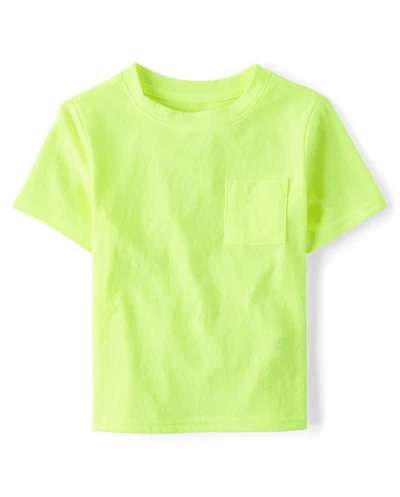 Baby And Toddler Marled Pocket Tee