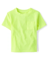 Baby And Toddler Marled Pocket Tee