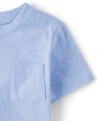 Baby And Toddler Marled Pocket Tee