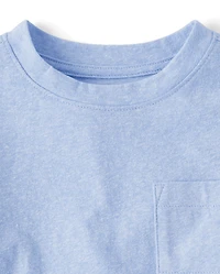 Baby And Toddler Marled Pocket Tee