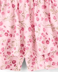 Toddler Girls Floral Tiered Ruffle Skort