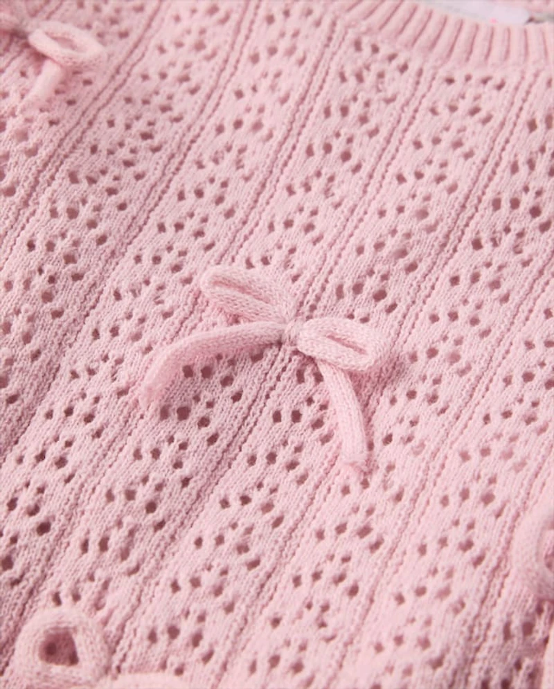 Toddler Girls Bow Sweater