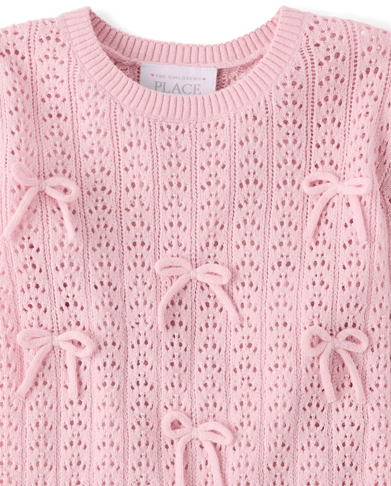 Toddler Girls Bow Sweater