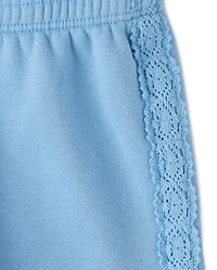 Toddler Girls Crochet Premium Fleece 2-Piece Set