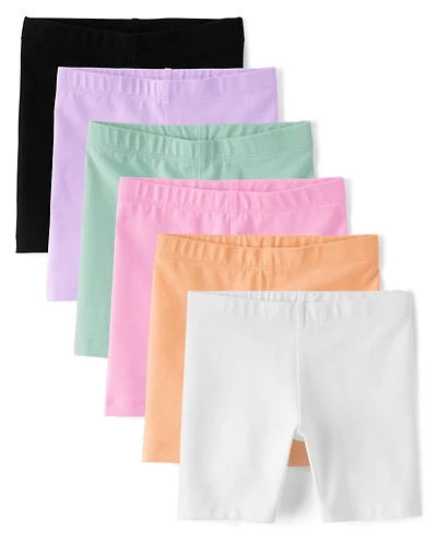Toddler Girls Bike Shorts 6-Pack