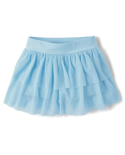 Toddler Girls Quick Dry Mesh Tiered Skort