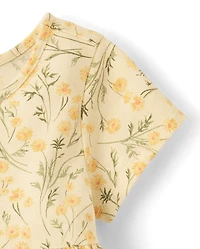 Baby And Toddler Girls Floral Tiered Dress