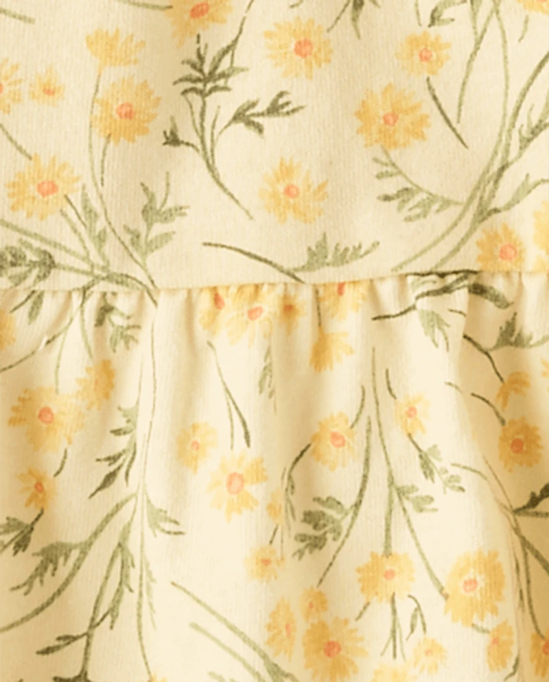 Baby And Toddler Girls Floral Tiered Dress