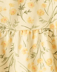 Baby And Toddler Girls Floral Tiered Dress