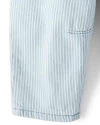 Toddler Girls Railroad Striped Barrel Jeans