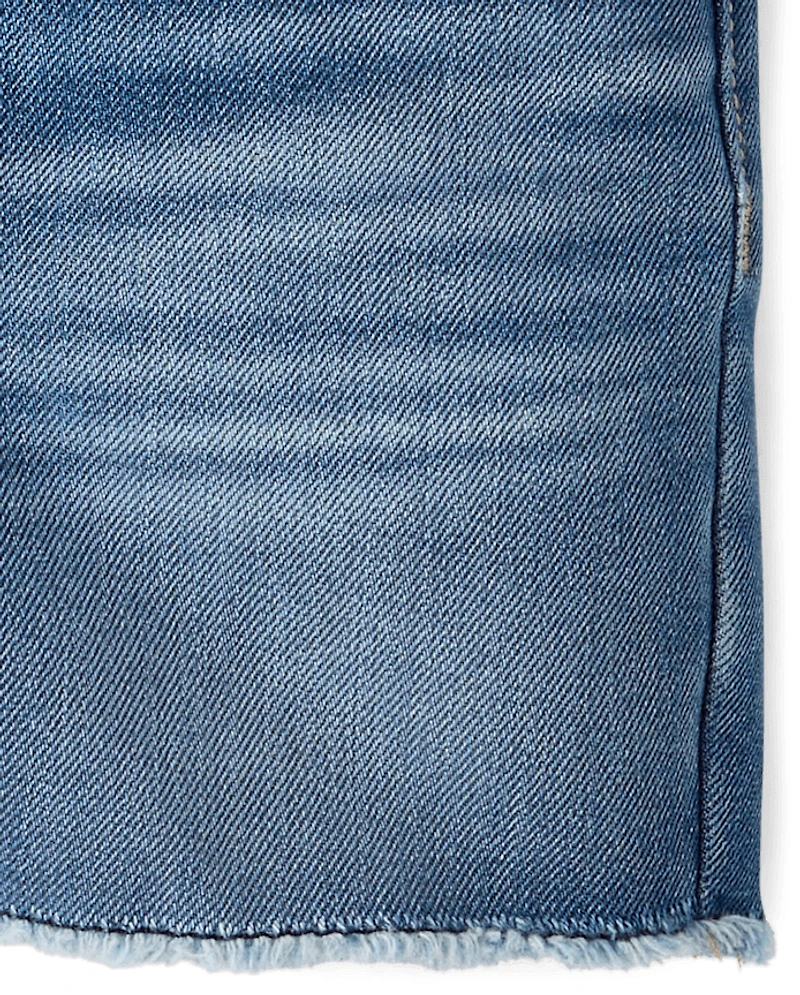 Baby And Toddler Girls Midi Jean Shorts