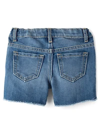 Baby And Toddler Girls Midi Jean Shorts