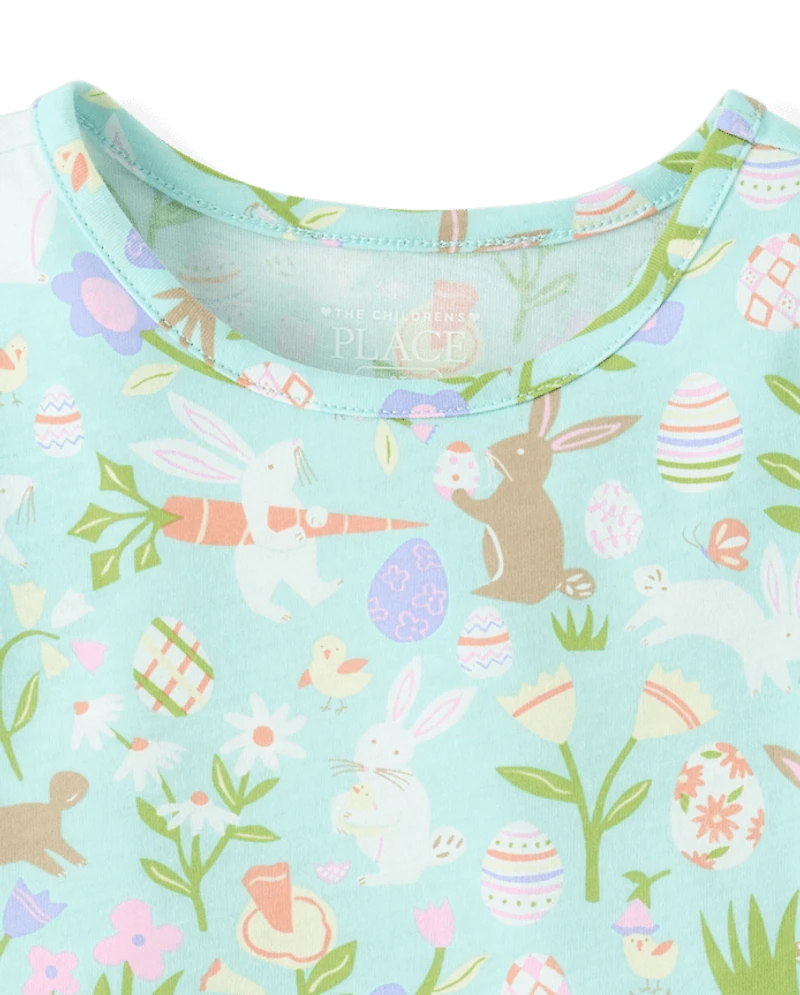 Toddler Girls Easter V-Waist Dress