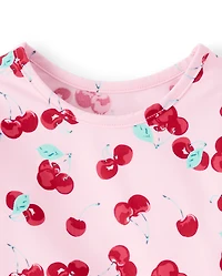 Toddler Girls Cherry 3-Piece Swimsuit