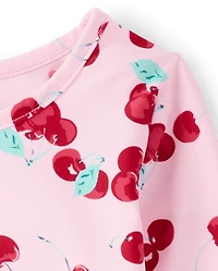 Toddler Girls Cherry 3-Piece Swimsuit