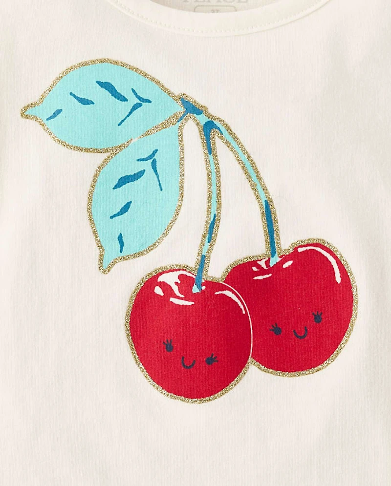 Toddler Girls Cherry Tee 4-Pack