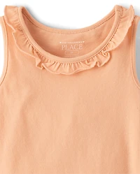 Toddler Girls Floral Flutter Tank Top 4-Pack