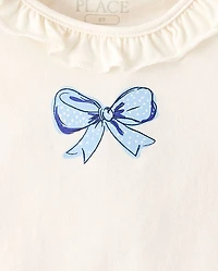 Toddler Girls Bow Flutter Tank Top 4-Pack