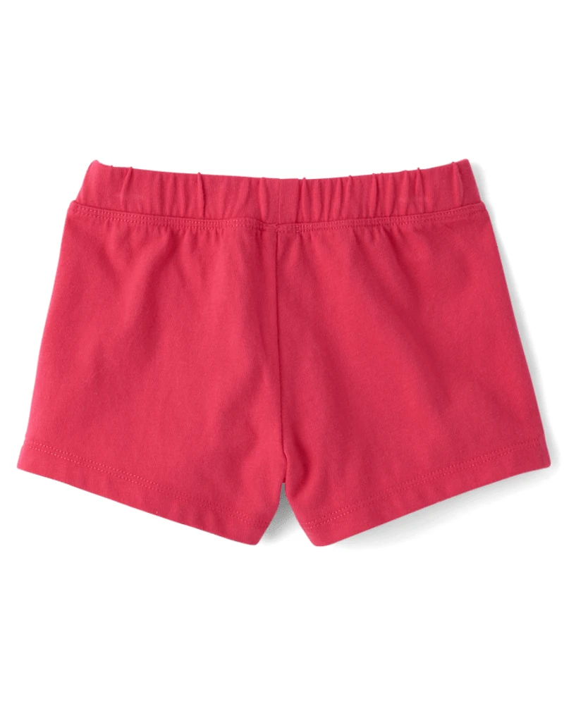 Lot de 4 shorts imprimés pour petites filles