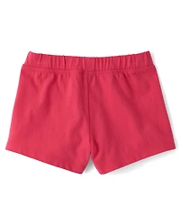Lot de 4 shorts imprimés pour petites filles