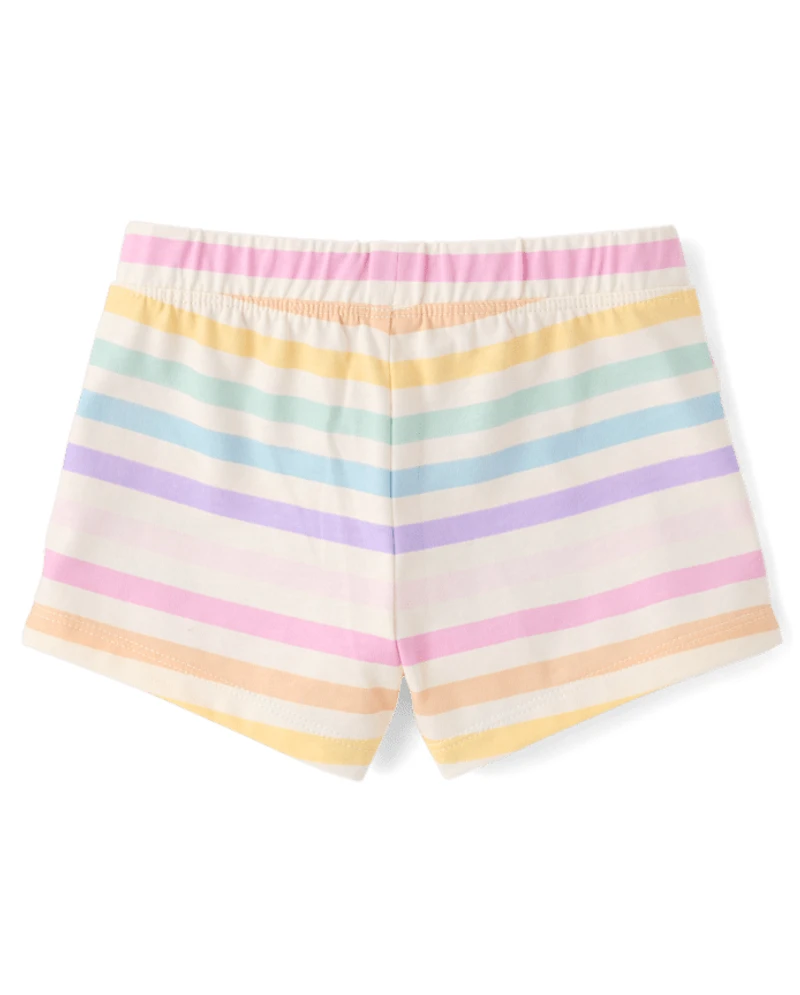 Toddler Girls Print Shorts 4-Pack