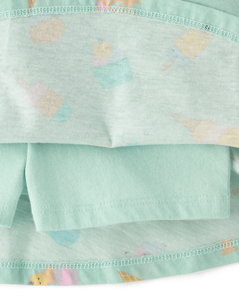 Toddler Girls Print 2-Piece Outfit Set