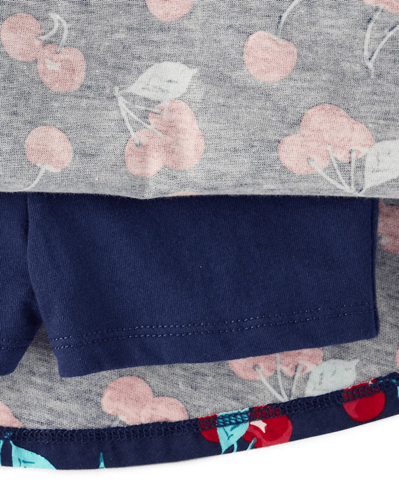 Toddler Girls Print 2-Piece Outfit Set