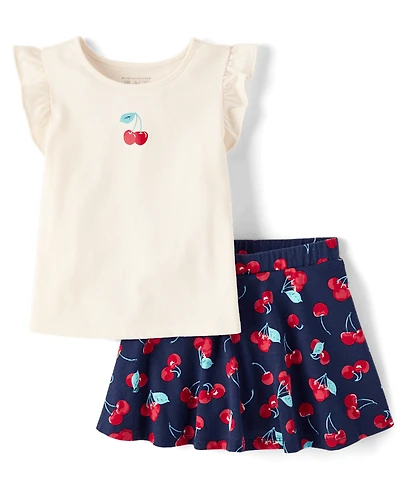 Toddler Girls Print 2-Piece Outfit Set