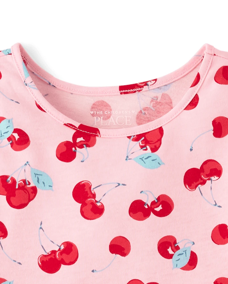 Baby And Toddler Girls Cherry Flutter Dress