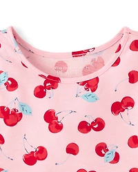 Baby And Toddler Girls Cherry Flutter Dress
