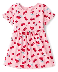 Baby And Toddler Girls Cherry Flutter Dress