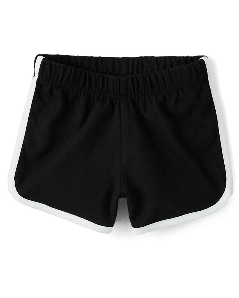 Toddler Girls Contrast Dolphin Shorts 5-Pack