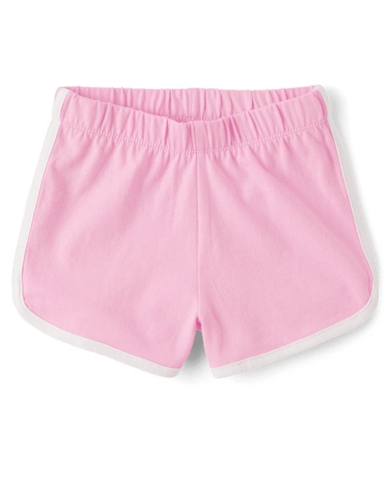Toddler Girls Contrast Dolphin Shorts 5-Pack