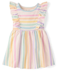 Baby And Toddler Girls Print Flutter Dress