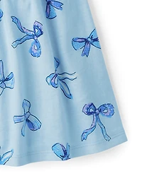 Robe imprimée à volants pour bébés et petites filles