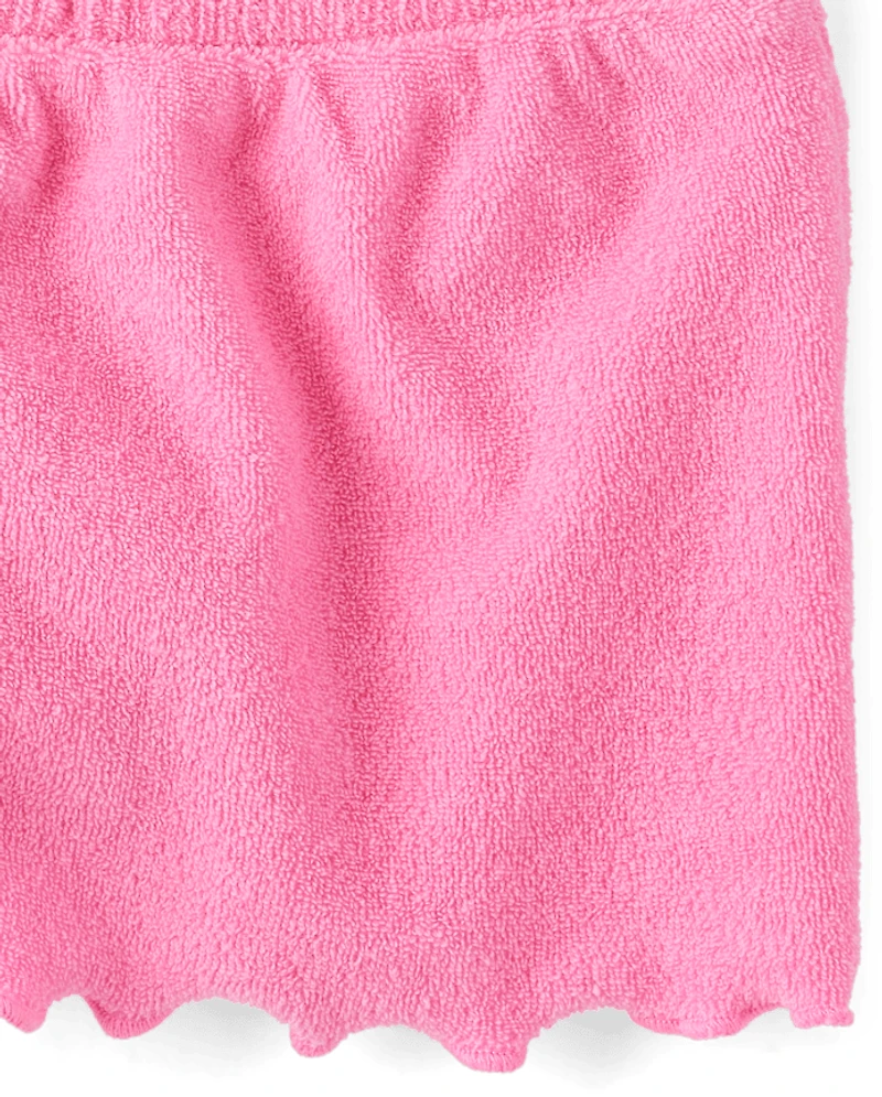 Baby And Toddler Girls Lettuce Terry Beach Shorts