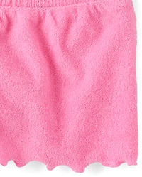 Baby And Toddler Girls Lettuce Terry Beach Shorts