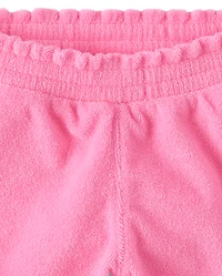 Baby And Toddler Girls Lettuce Terry Beach Shorts