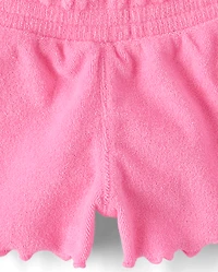 Baby And Toddler Girls Lettuce Terry Beach Shorts