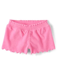 Baby And Toddler Girls Lettuce Terry Beach Shorts