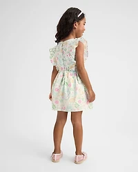 Toddler Girls Bunny Bow Flutter Dress