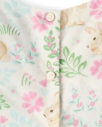 Toddler Girls Bunny Bow Flutter Dress