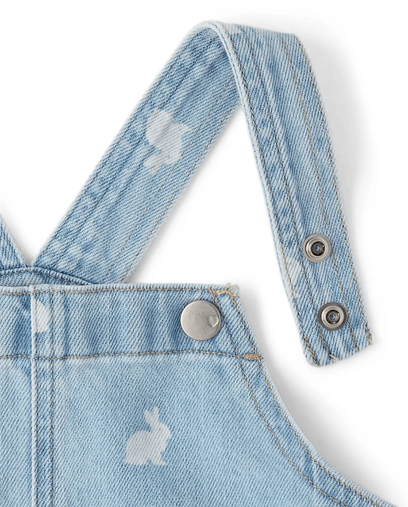 Toddler Girls Bunny Skirtall 2-Piece Outfit Set