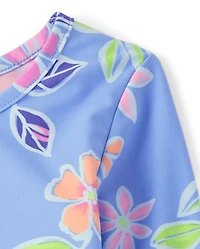 Toddler Girls Tropical 3-Piece Swimsuit