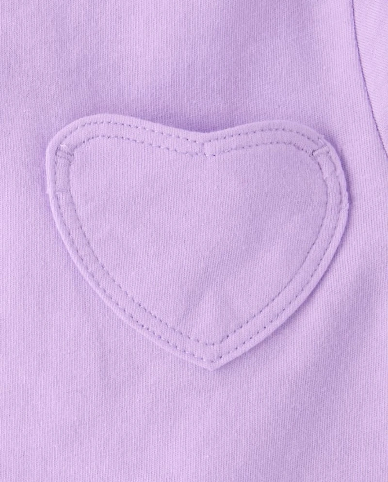 Toddler Girls Heart Pocket Tee