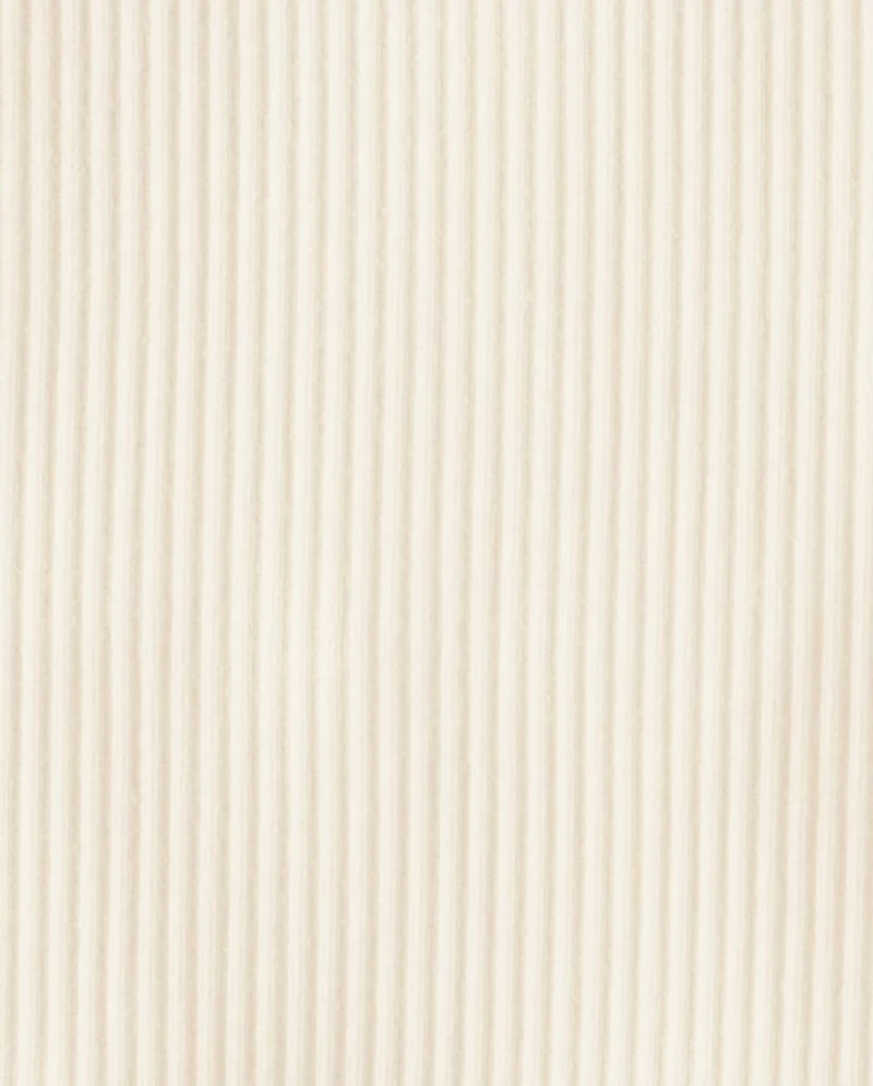 Toddler Girls Embroidered Eyelet Ribbed Flutter Tee