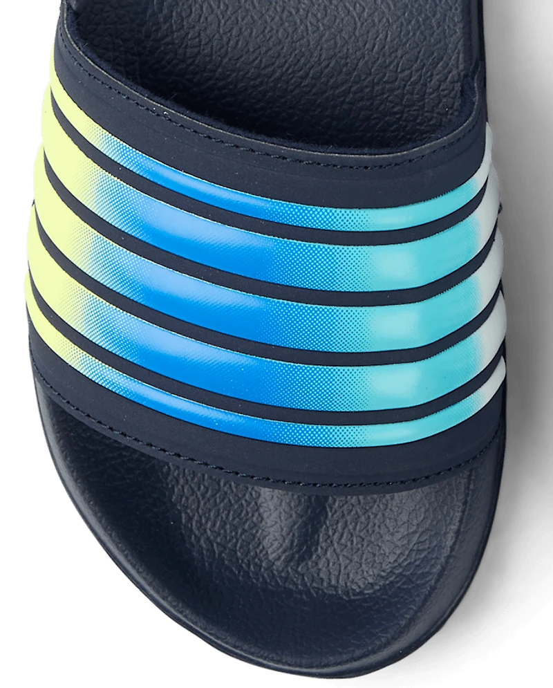 Boys Striped Slides
